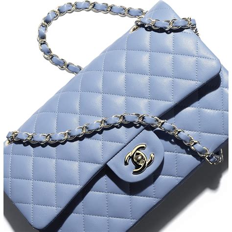 sky blue chanel|blue Chanel handbags.